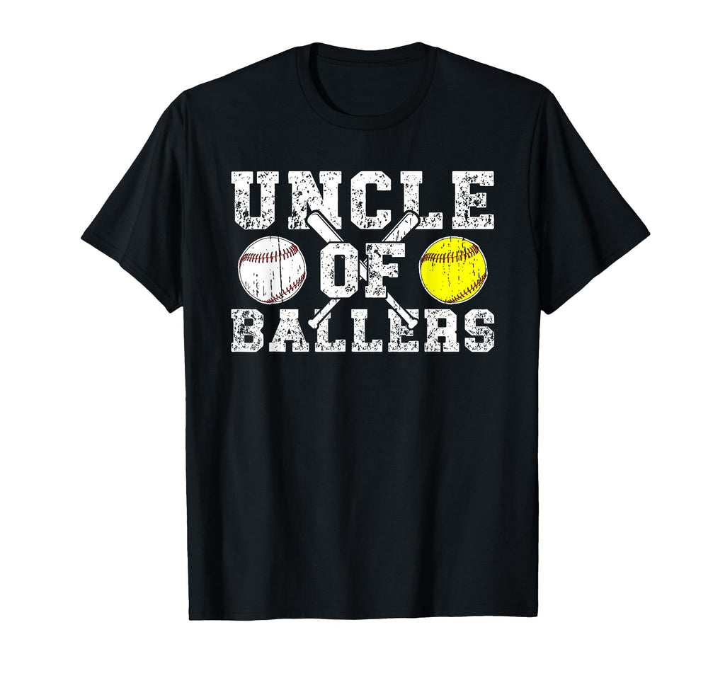 Uncle Ballers Softball Baseball Uncle T-Shirt - Trendy Graphic Men Women - T-Shirt, Sweatshirt, Hoodie