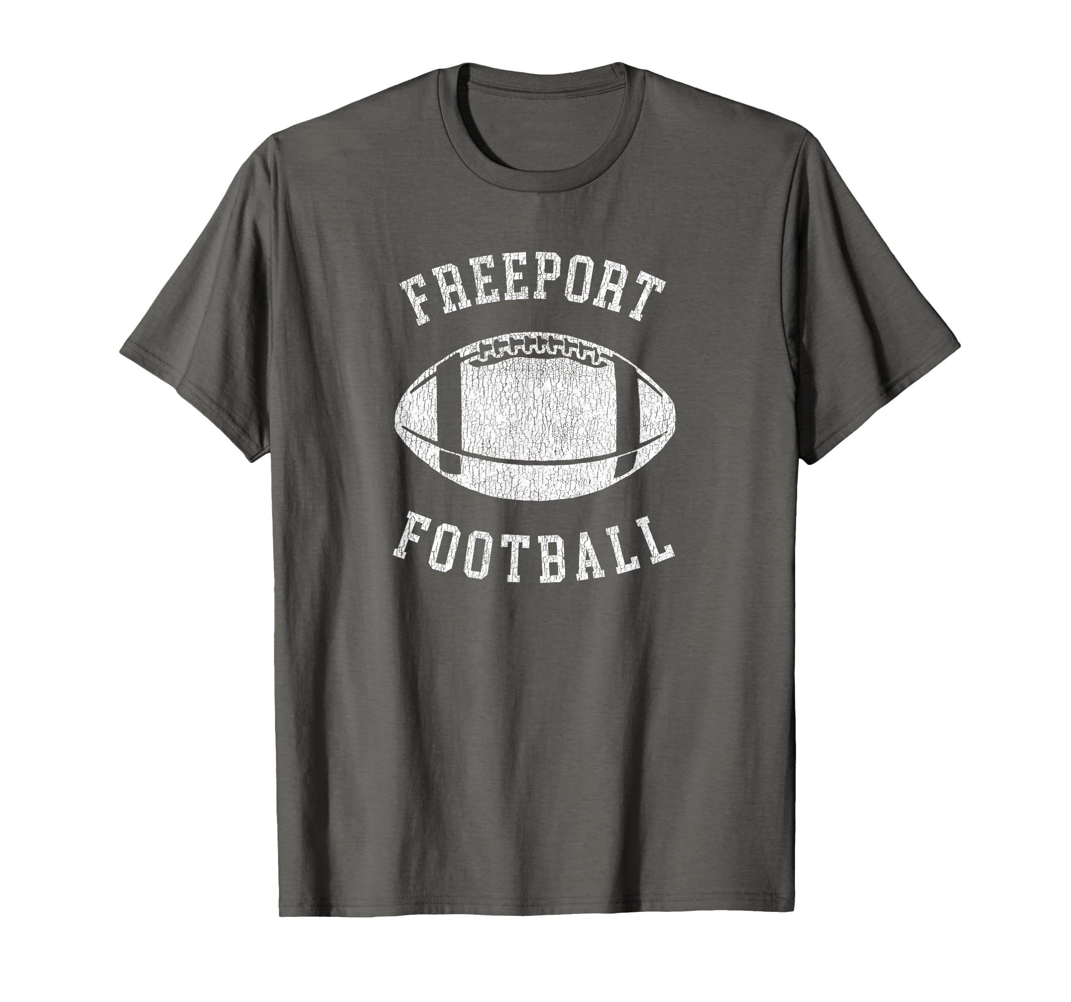 Freeport Football Distressed 80S Throwback T-Shirt - Novelty Apparel Unisex - T-Shirt, Sweatshirt, Hoodie