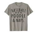 Baseball My Poodle Naps Funny Poodle T-Shirt - Custom Art Print Unisex - T-Shirt, Sweatshirt, Hoodie