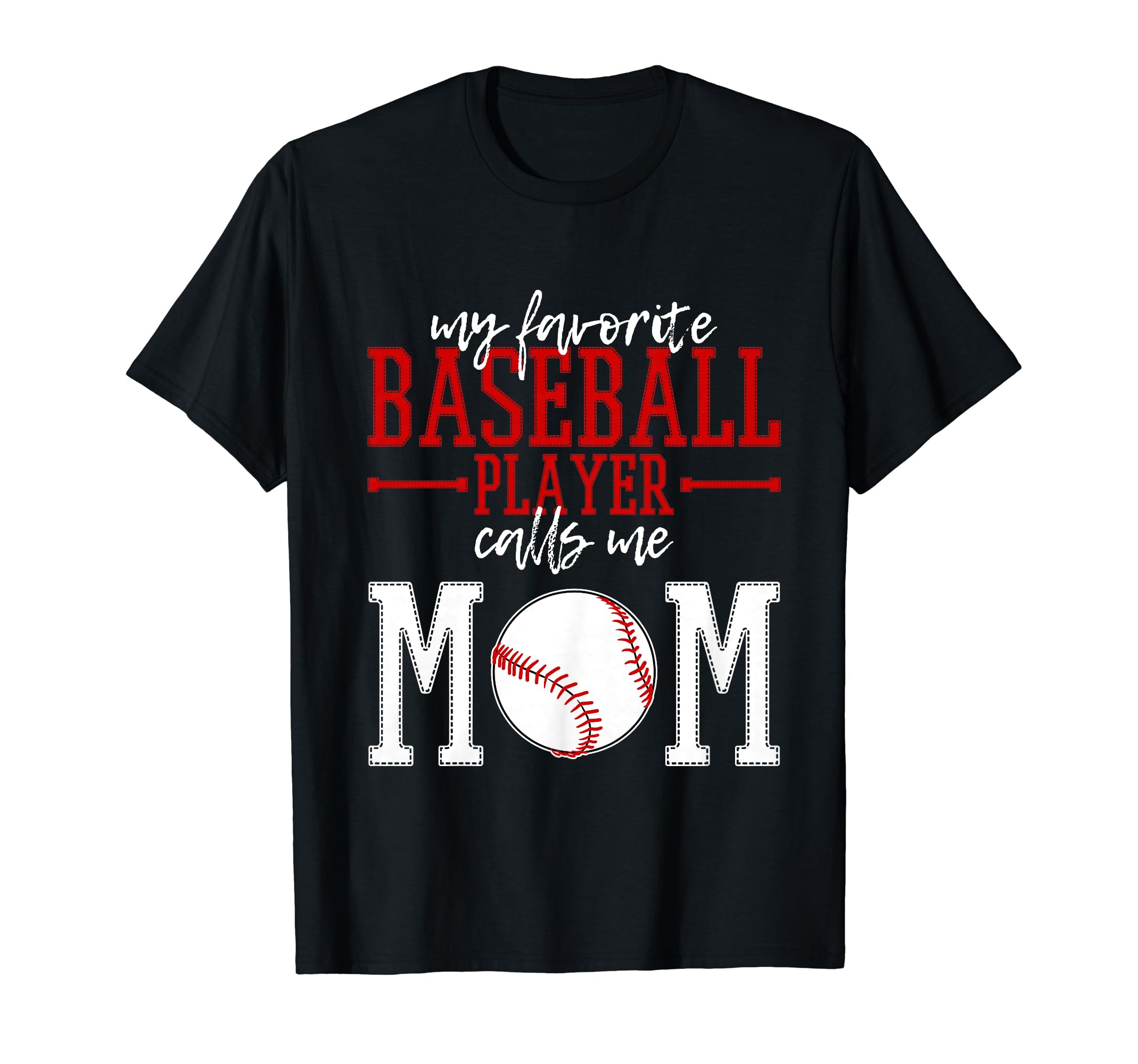 Baseball Player Mom Mama Mothers Day T-Shirt - Minimalist Print Men Women - T-Shirt, Sweatshirt, Hoodie