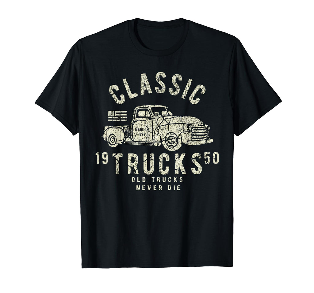 Distressed Trucks T-Shirt - Trendy Graphic for Adults - T-Shirt, Sweatshirt, Hoodie