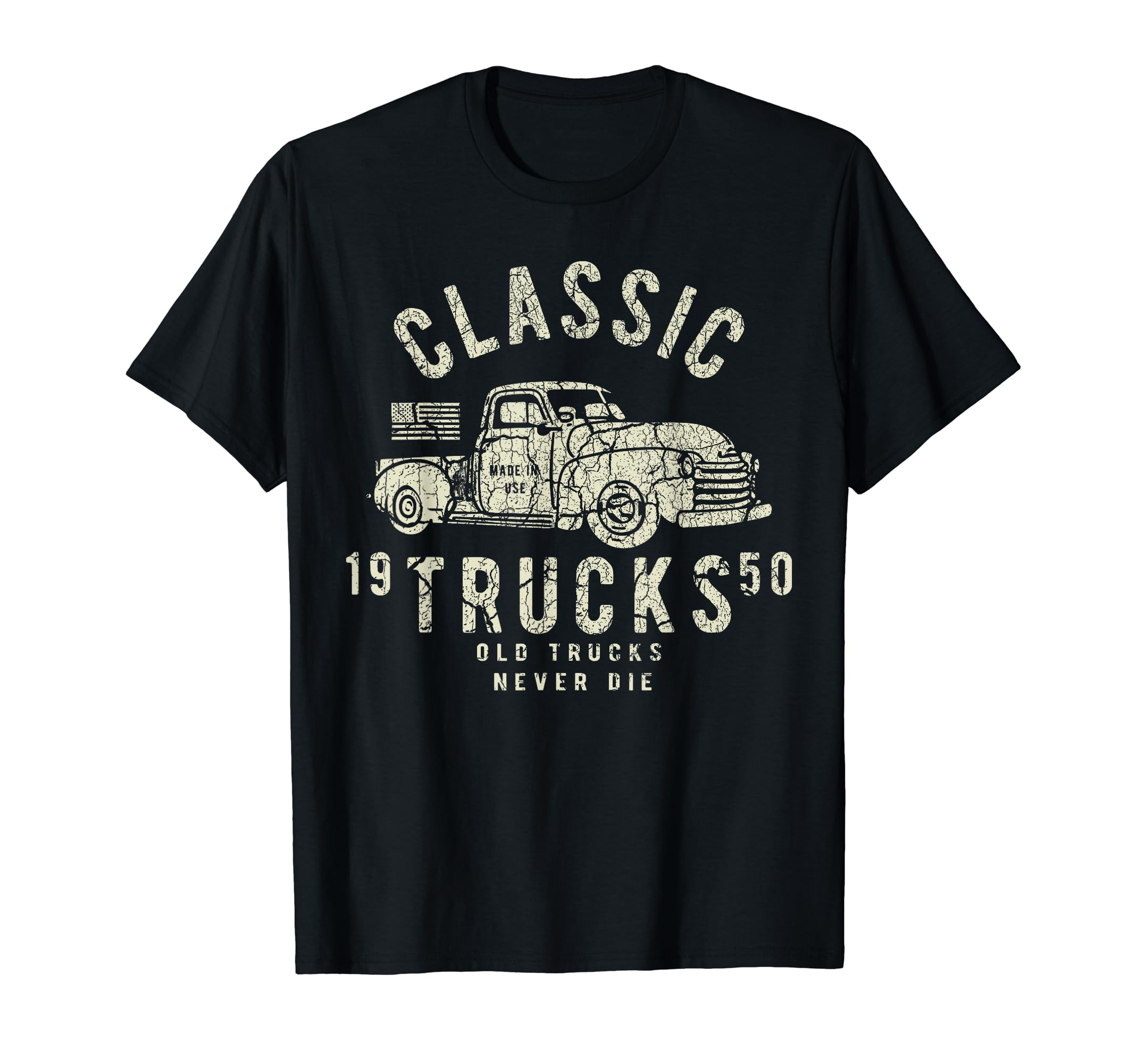 Distressed Trucks T-Shirt - Trendy Graphic for Adults - T-Shirt, Sweatshirt, Hoodie