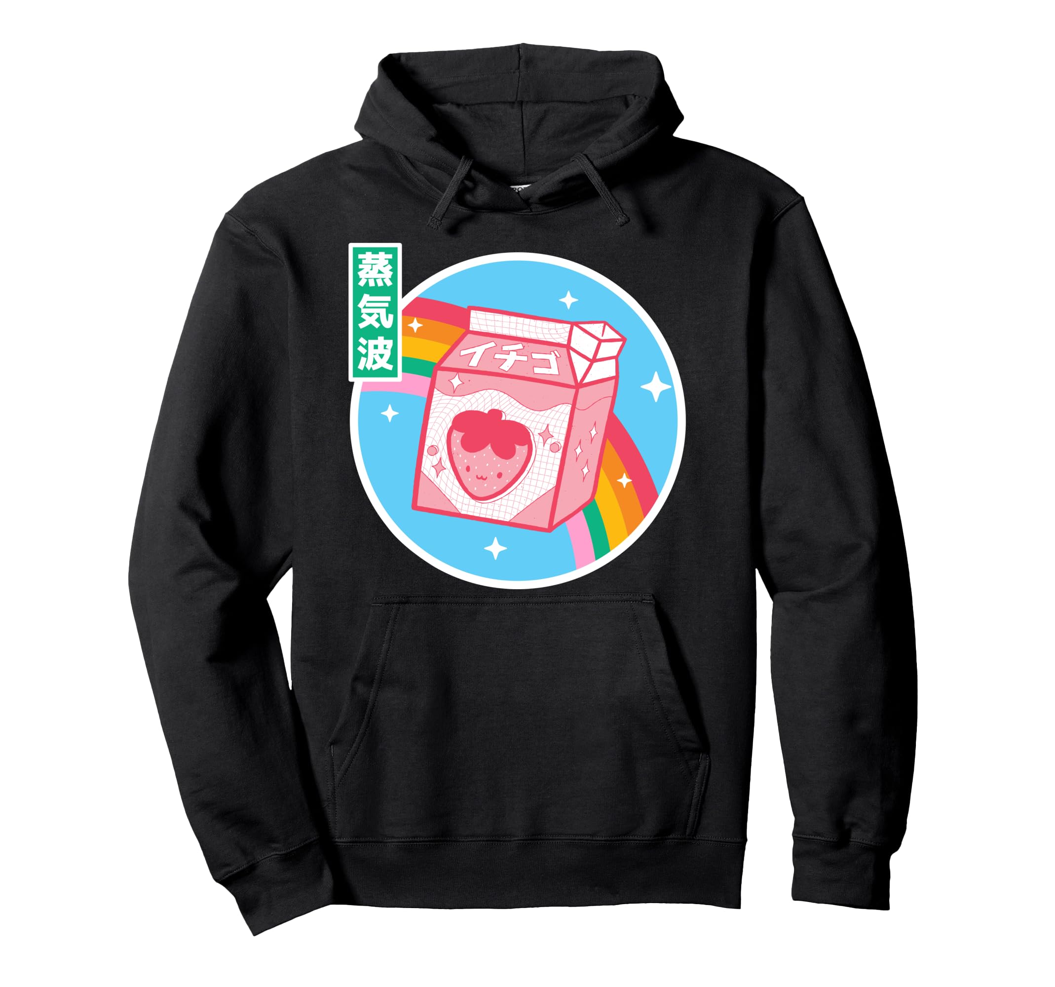 Strawberry Milk Rainbow Japan Otaku Hoodie - Novelty Apparel Men Women - T-Shirt, Sweatshirt, Hoodie