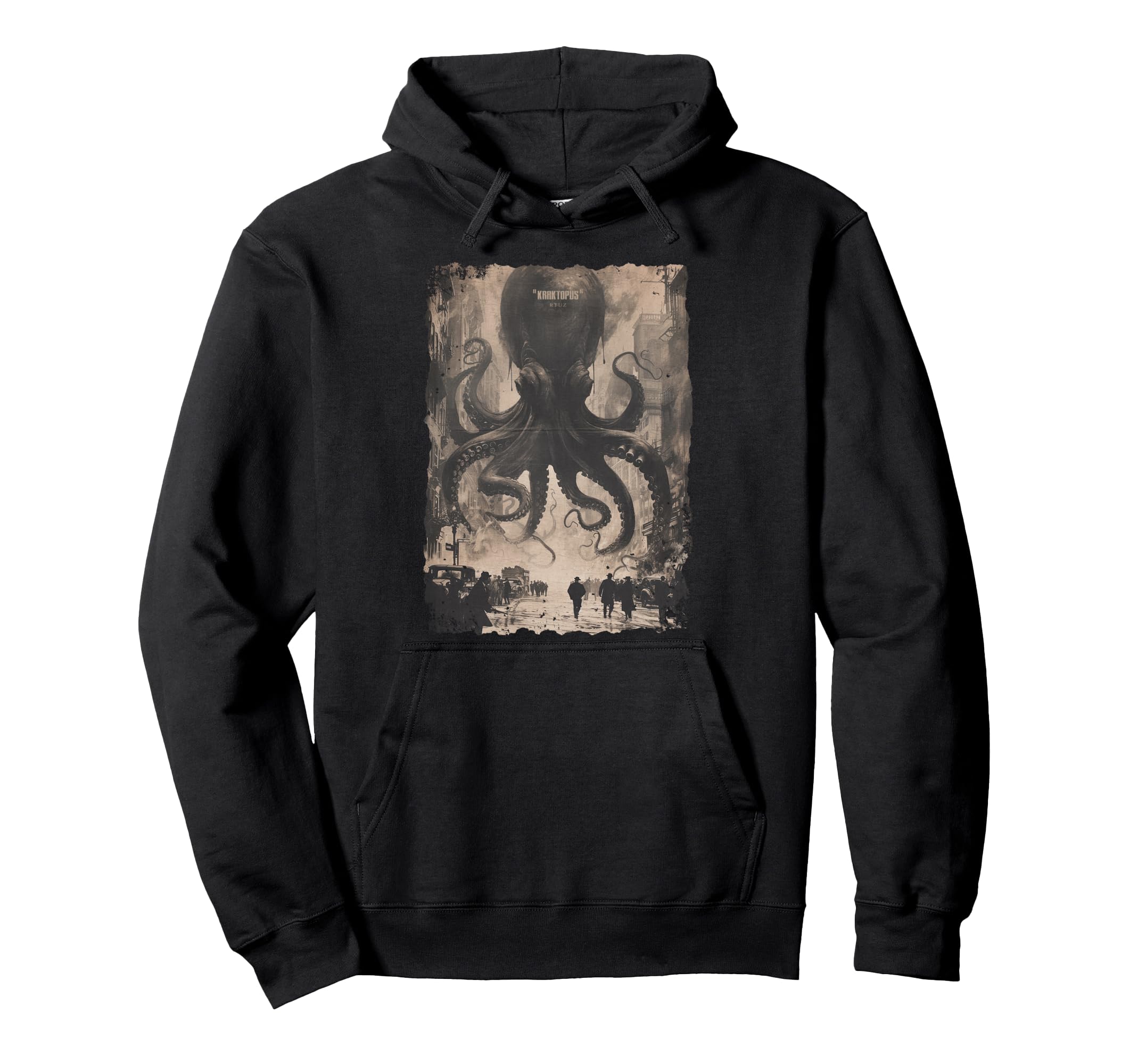 Y2K Streetwear Octopus Horror Monster Hoodie - Custom Art Print for Adults - T-Shirt, Sweatshirt, Hoodie