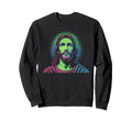 Pixel Jesus Arcade Christian Gamer Sweatshirt - Custom Art Print for Adults - T-Shirt, Sweatshirt, Hoodie
