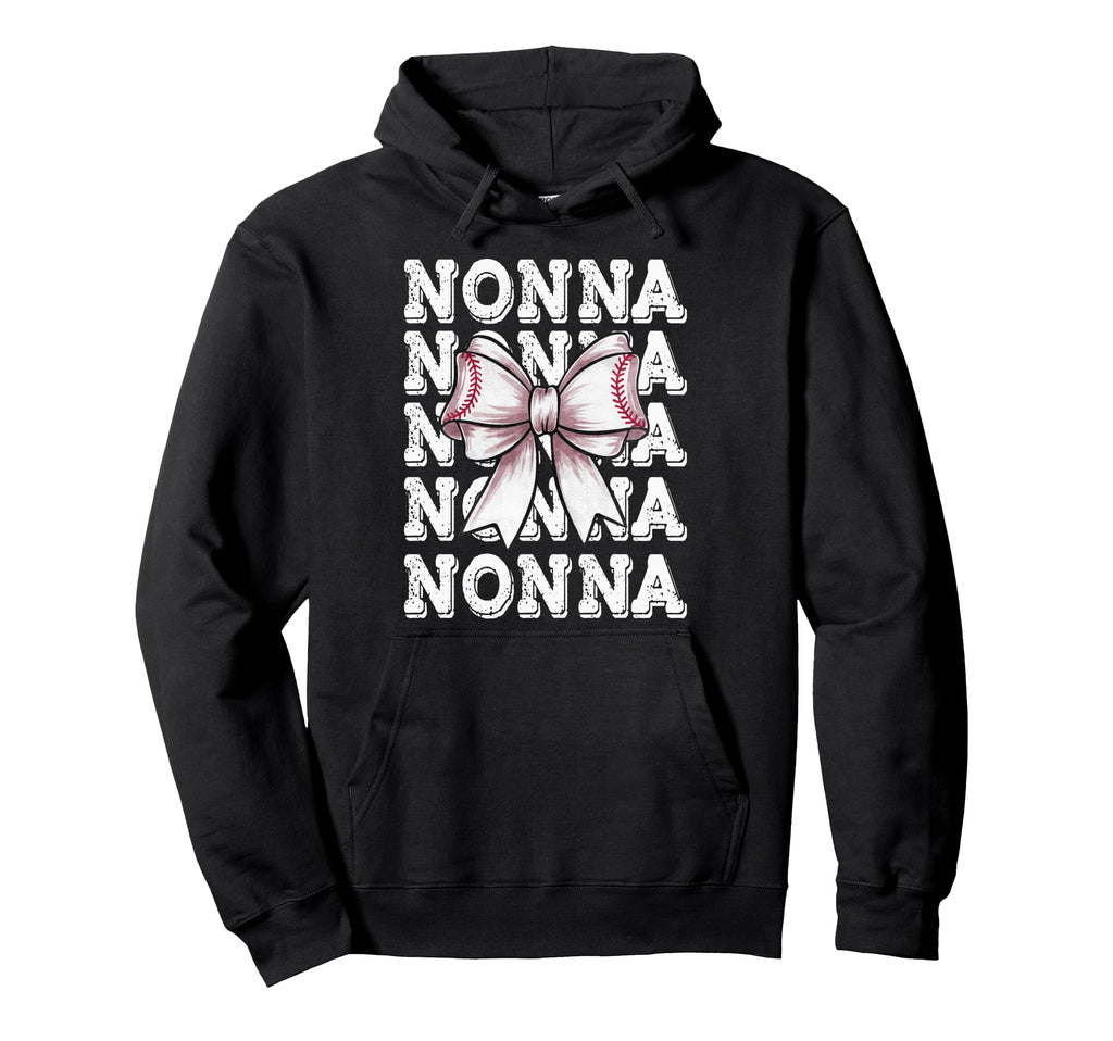 Coquette Baseball Nonna Matching Family Bow Hoodie - Trendy Graphic Unisex - T-Shirt, Sweatshirt, Hoodie