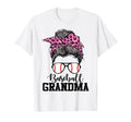 Baseball Grandma Messy Bun Leopard T-Shirt - Trendy Graphic for Adults - T-Shirt, Sweatshirt, Hoodie