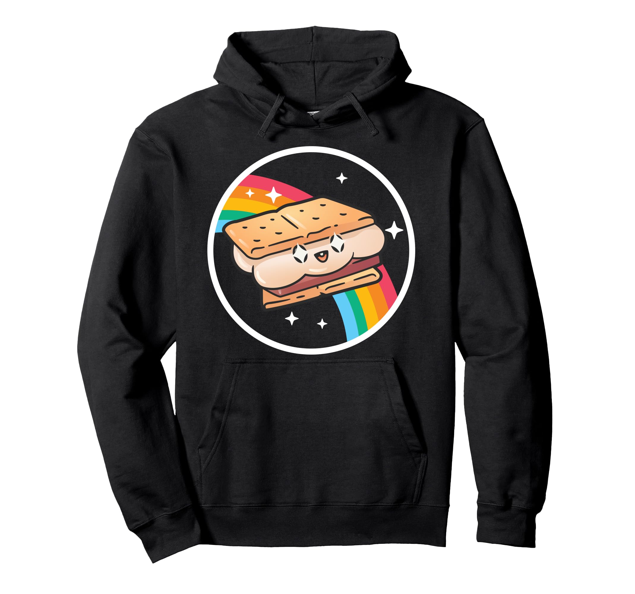 Happy Smore Rainbow Japan 80S Otaku Hoodie - Aesthetic Graphic Men Women - T-Shirt, Sweatshirt, Hoodie