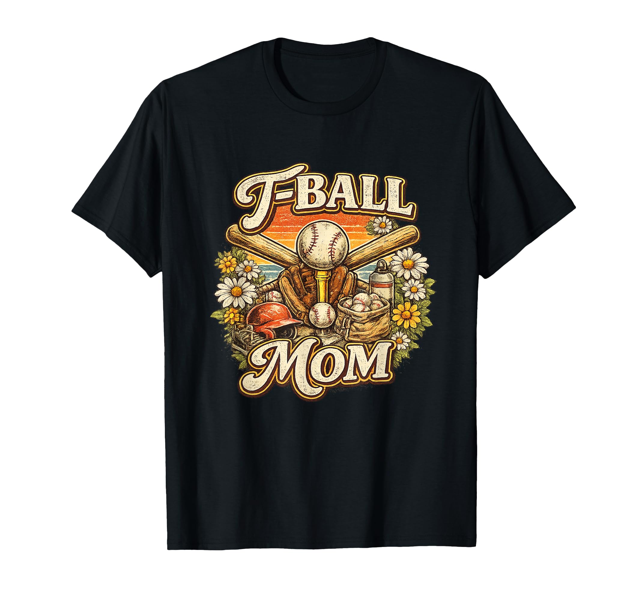 T Ball Mom Tball Mom Gift Baseball Mom T-Shirt - Trendy Graphic Unisex - T-Shirt, Sweatshirt, Hoodie