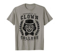 Clown College Graduate Funny Circus T-Shirt - Custom Art Print Unisex - T-Shirt, Sweatshirt, Hoodie