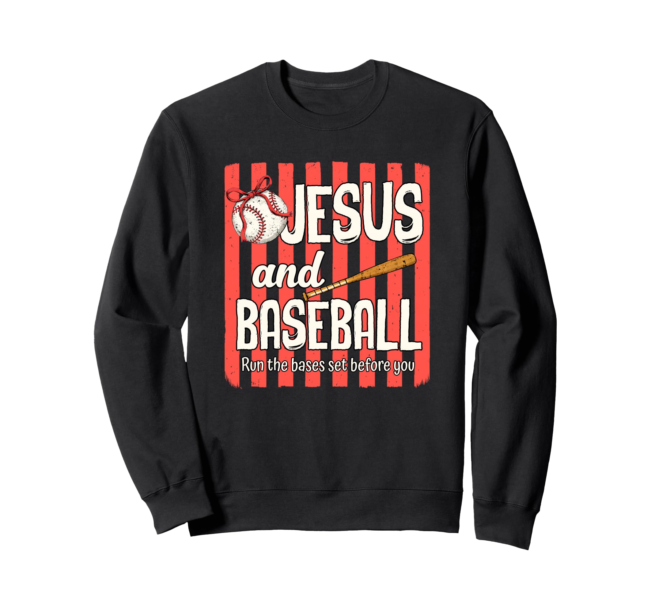 Christian Baseball Religious Sweatshirt - Fun Novelty Design for Adults - T-Shirt, Sweatshirt, Hoodie