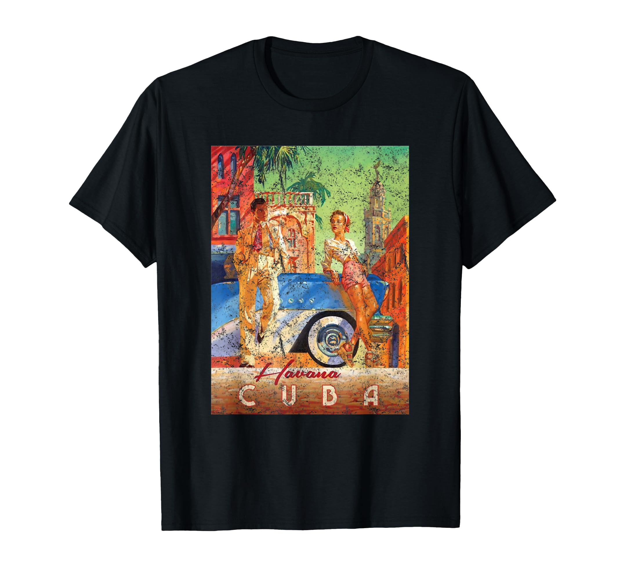 Havana Cuba Distressed Travel T-Shirt - Streetwear Style Unisex - T-Shirt, Sweatshirt, Hoodie