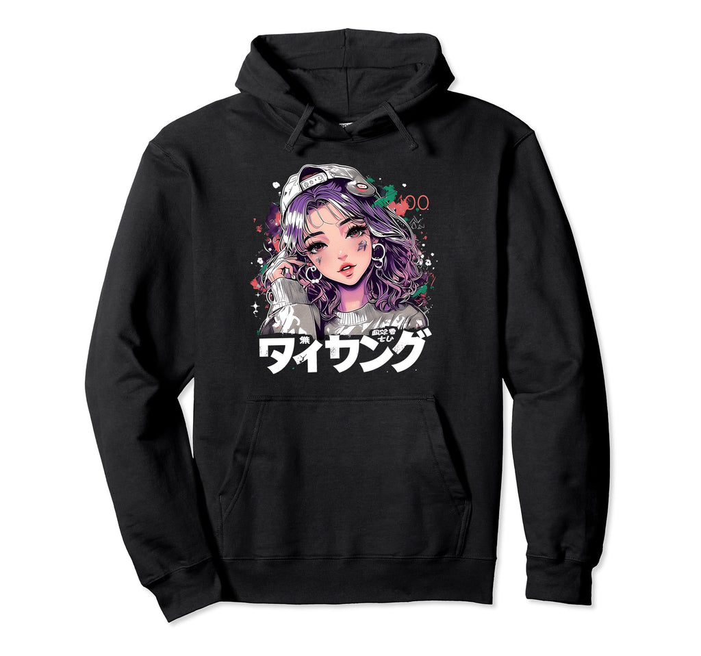 Anime Goth Grunge Demon Waifu Horror Alt Hoodie - Unique Graphic Men Women - T-Shirt, Sweatshirt, Hoodie