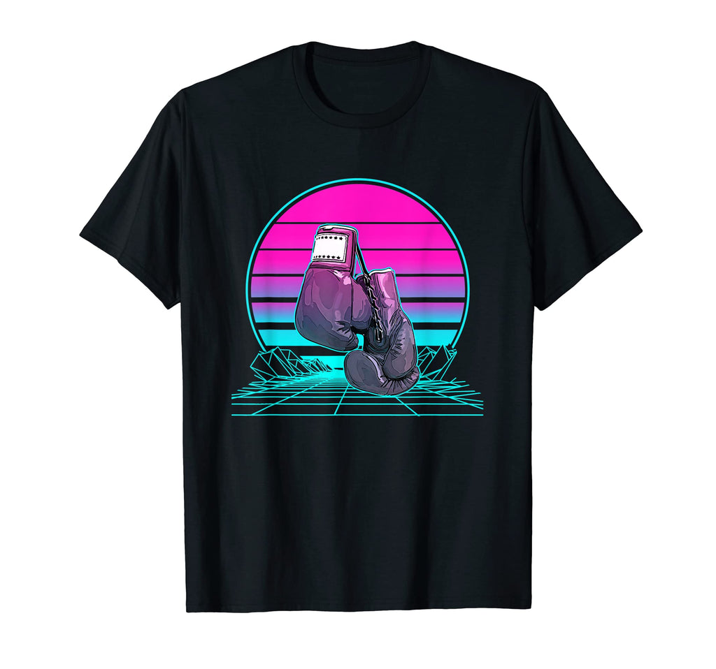 Sunset Boxing Gloves T-Shirt - Novelty Apparel Men Women - T-Shirt, Sweatshirt, Hoodie