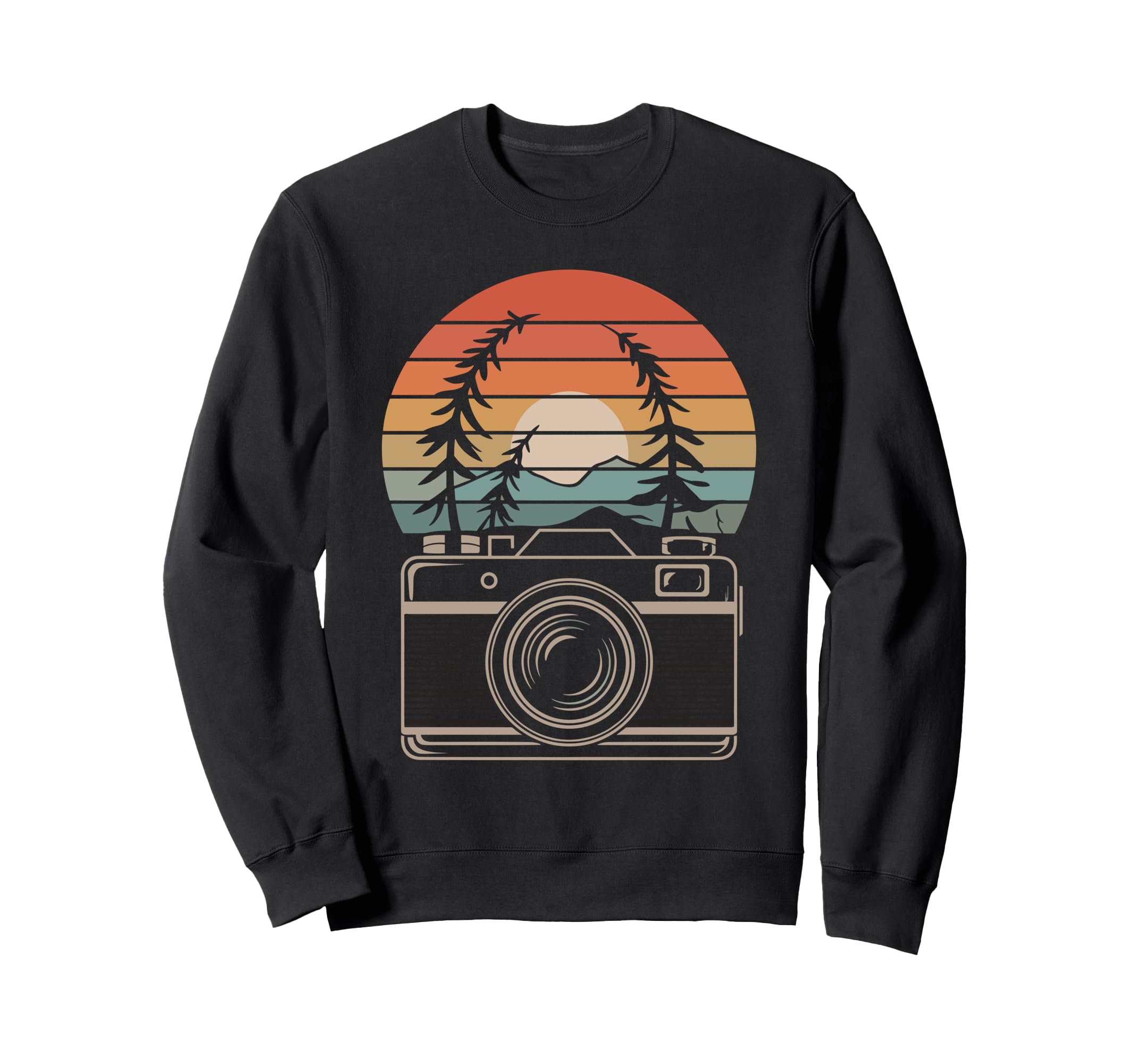 Photography Camera Sunset Sweatshirt - Custom Art Print Men Women - T-Shirt, Sweatshirt, Hoodie