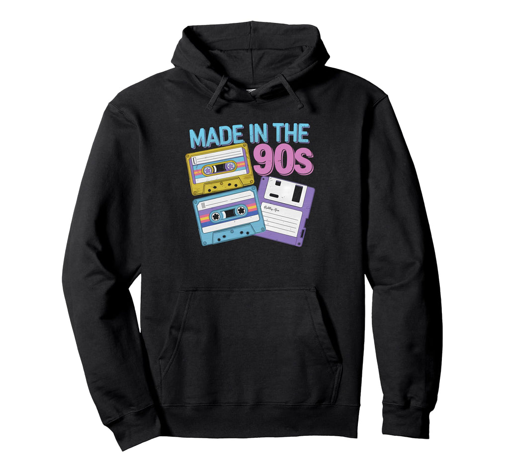 Made 90S Cassette Tape Floppy Disk Hoodie - Minimalist Print Unisex - T-Shirt, Sweatshirt, Hoodie
