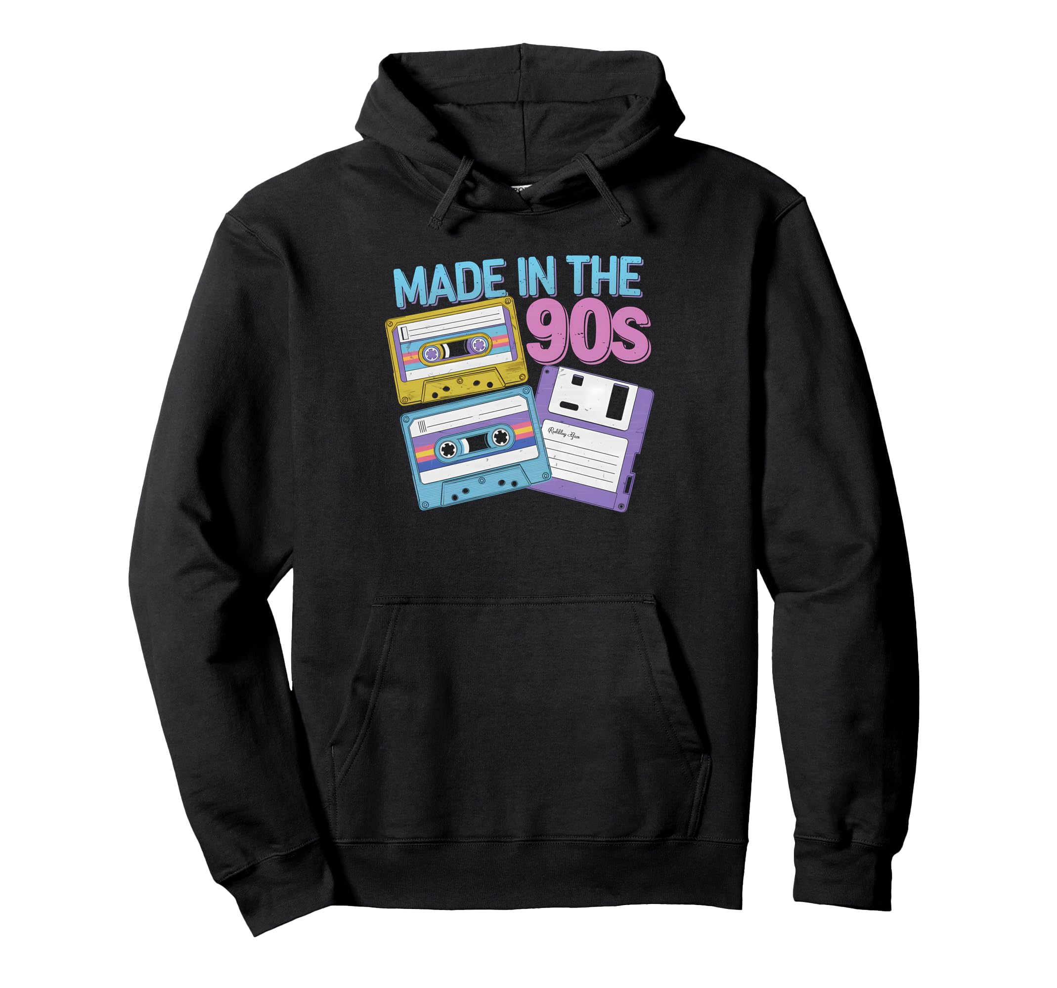 Made 90S Cassette Tape Floppy Disk Hoodie - Minimalist Print Unisex - T-Shirt, Sweatshirt, Hoodie