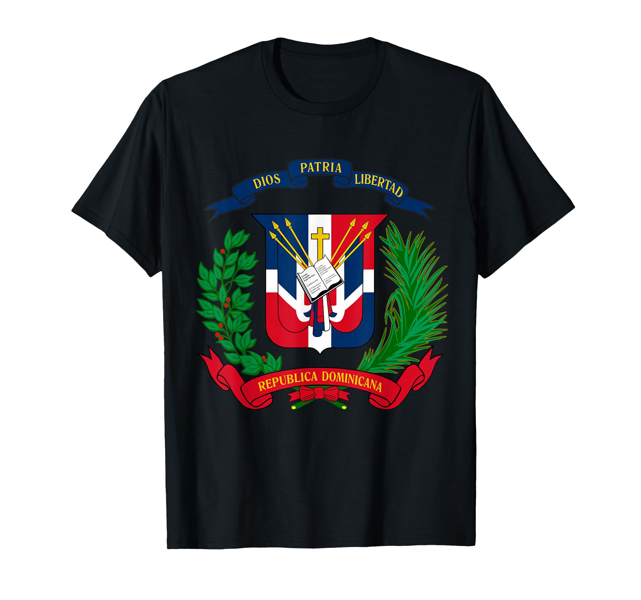 Coat Arms Republica Dominicana T-Shirt - Minimalist Print for Adults - T-Shirt, Sweatshirt, Hoodie