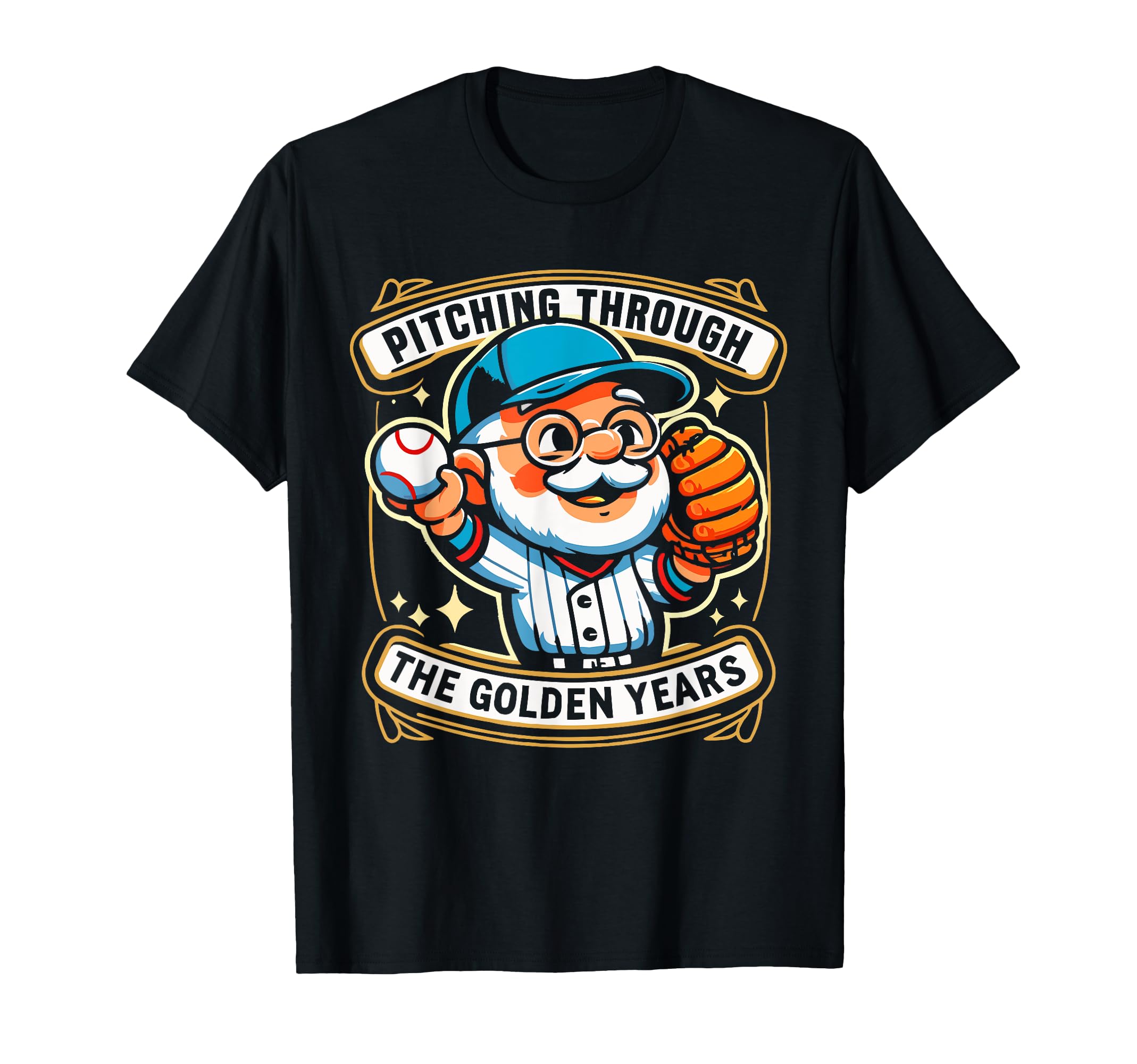Baseball Grandpa Grandfather Gramps T-Shirt - Graphic Print Men Women - T-Shirt, Sweatshirt, Hoodie