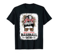 Loud Proud Baseball Mom Life Messy Bun T-Shirt - Fun Novelty Design Unisex - T-Shirt, Sweatshirt, Hoodie