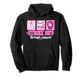 Strike Out Baseball Breast Cancer Hoodie - Custom Art Print Unisex - T-Shirt, Sweatshirt, Hoodie