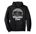 Wrestler Wrestling Dad Distressed Fan Hoodie - Trendy Graphic Men Women - T-Shirt, Sweatshirt, Hoodie