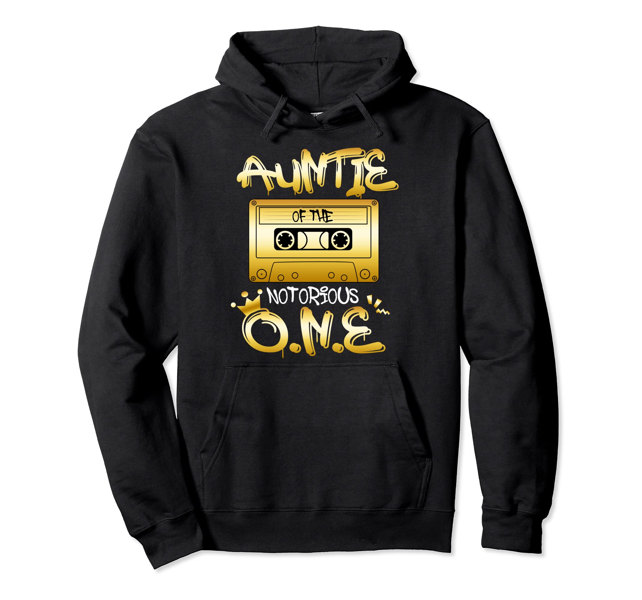 Auntie Notorious One Bday Old School Hoodie - Custom Art Print for Adults - T-Shirt, Sweatshirt, Hoodie