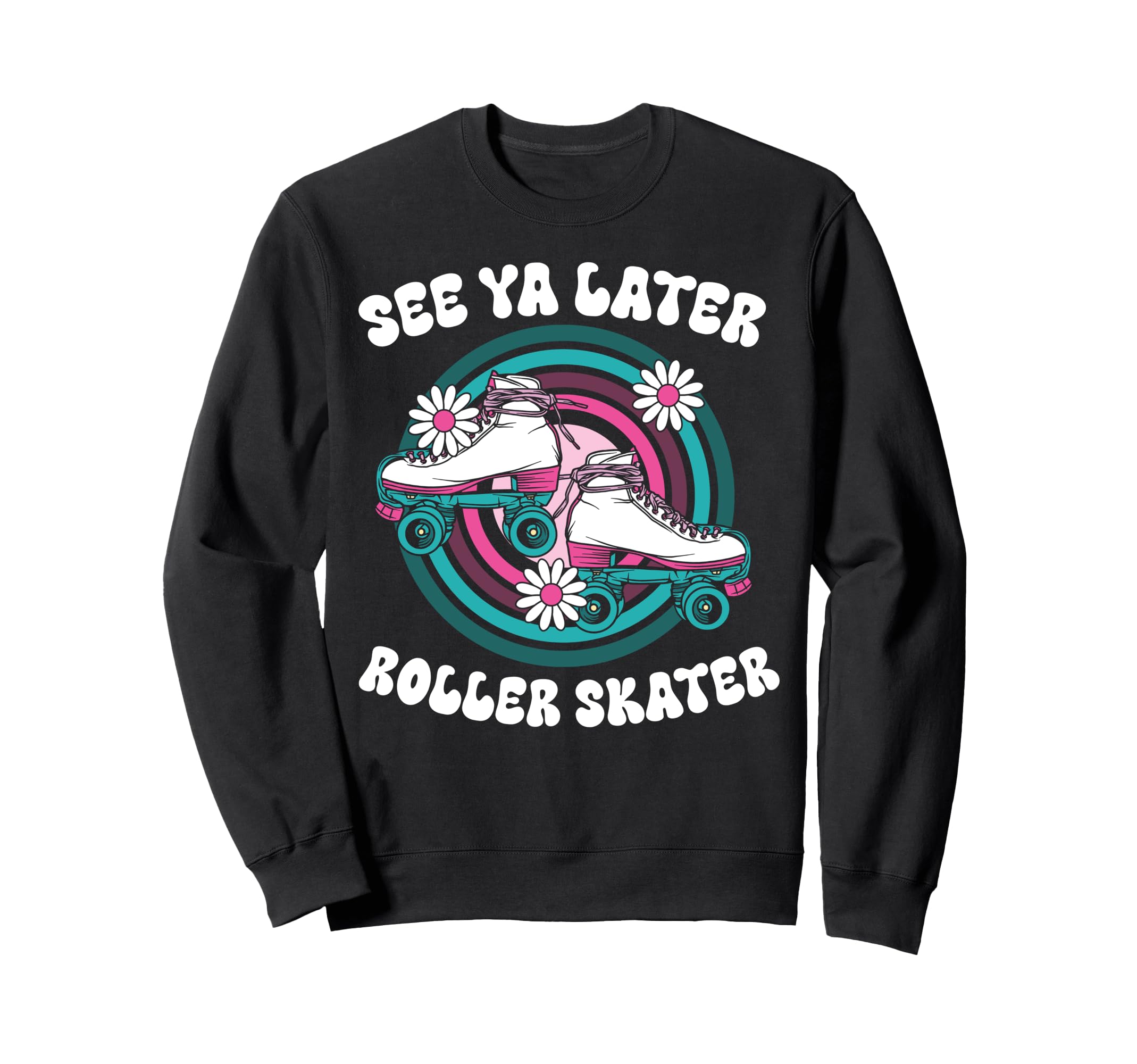 Roller Skating Skate 1970S See Sweatshirt - Aesthetic Graphic Men Women - T-Shirt, Sweatshirt, Hoodie