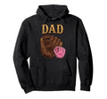 Dad Daughter Baseball Father Proud Hoodie - Casual Everyday Wear Men Women - T-Shirt, Sweatshirt, Hoodie