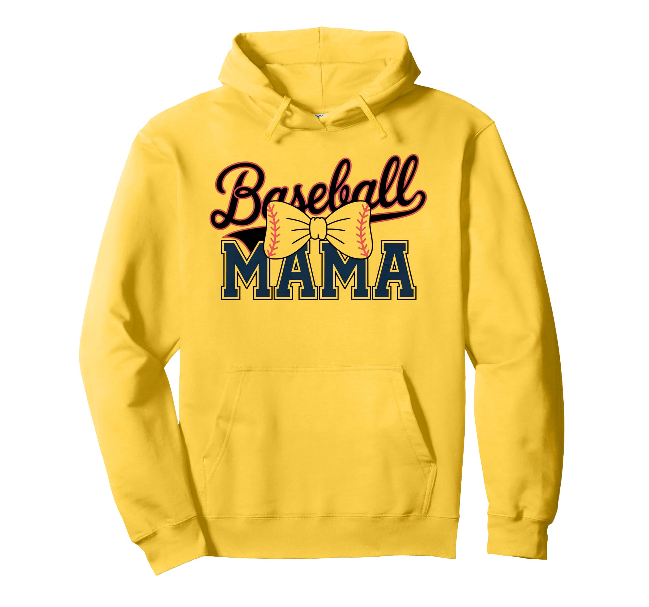 Baseball Mama Coquette Bow Baseball Mom Hoodie - Unique Graphic Men Women - T-Shirt, Sweatshirt, Hoodie