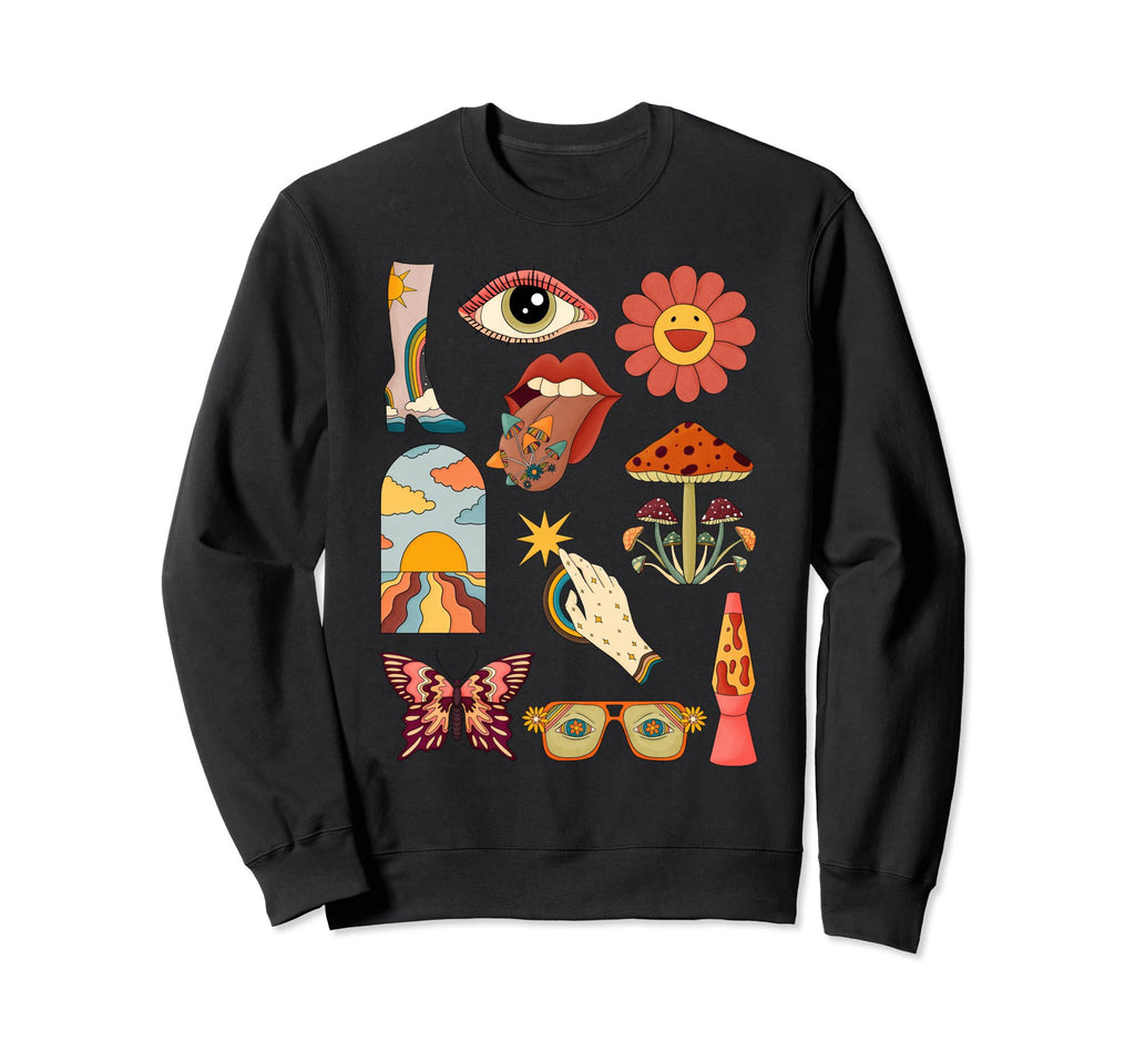 70S Soul 80S Groove 90S Vibes Groovy Sweatshirt - Trendy Graphic Men Women - T-Shirt, Sweatshirt, Hoodie