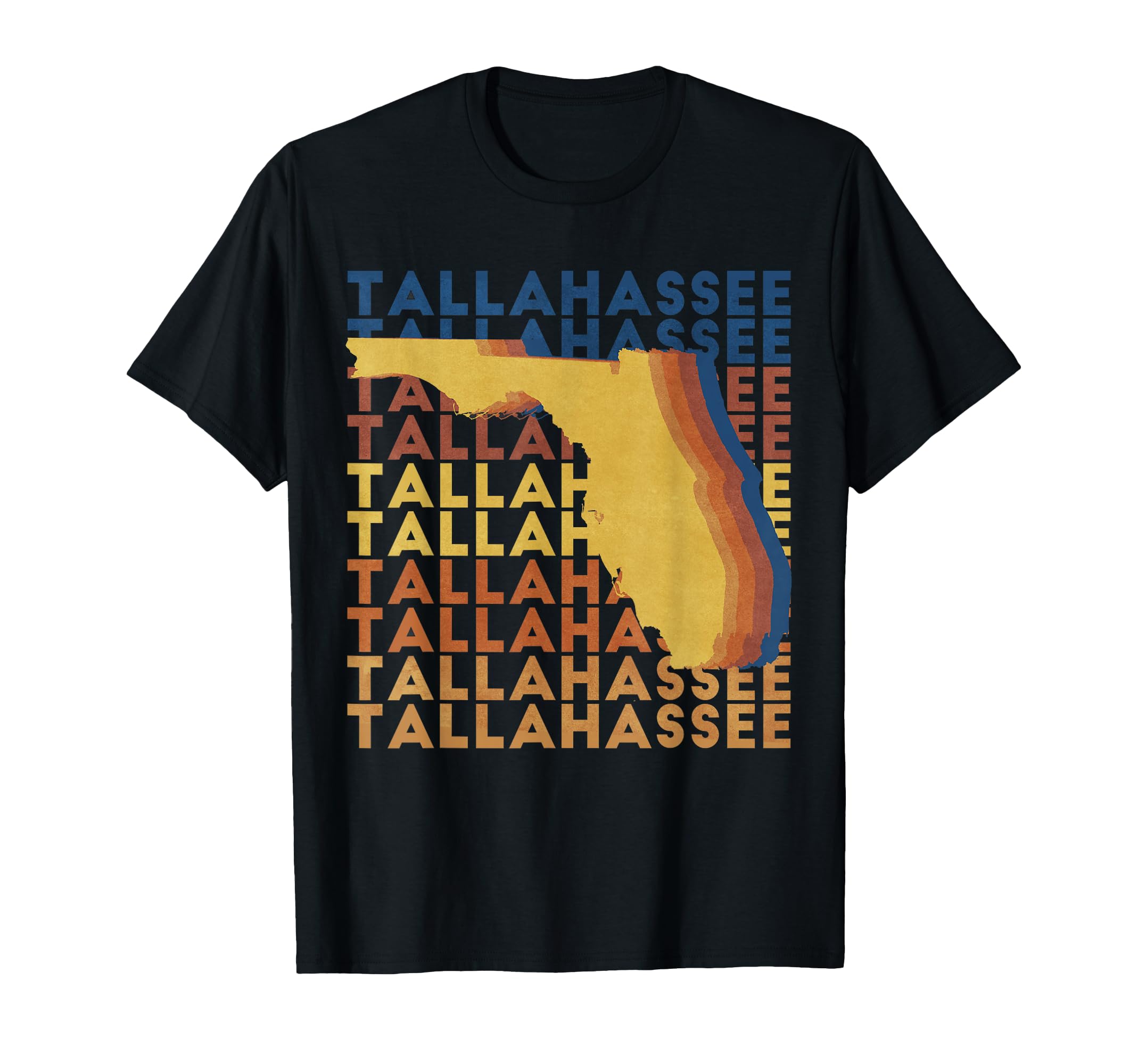Tallahassee Florida Distressed T-Shirt - Fun Novelty Design Men Women - T-Shirt, Sweatshirt, Hoodie