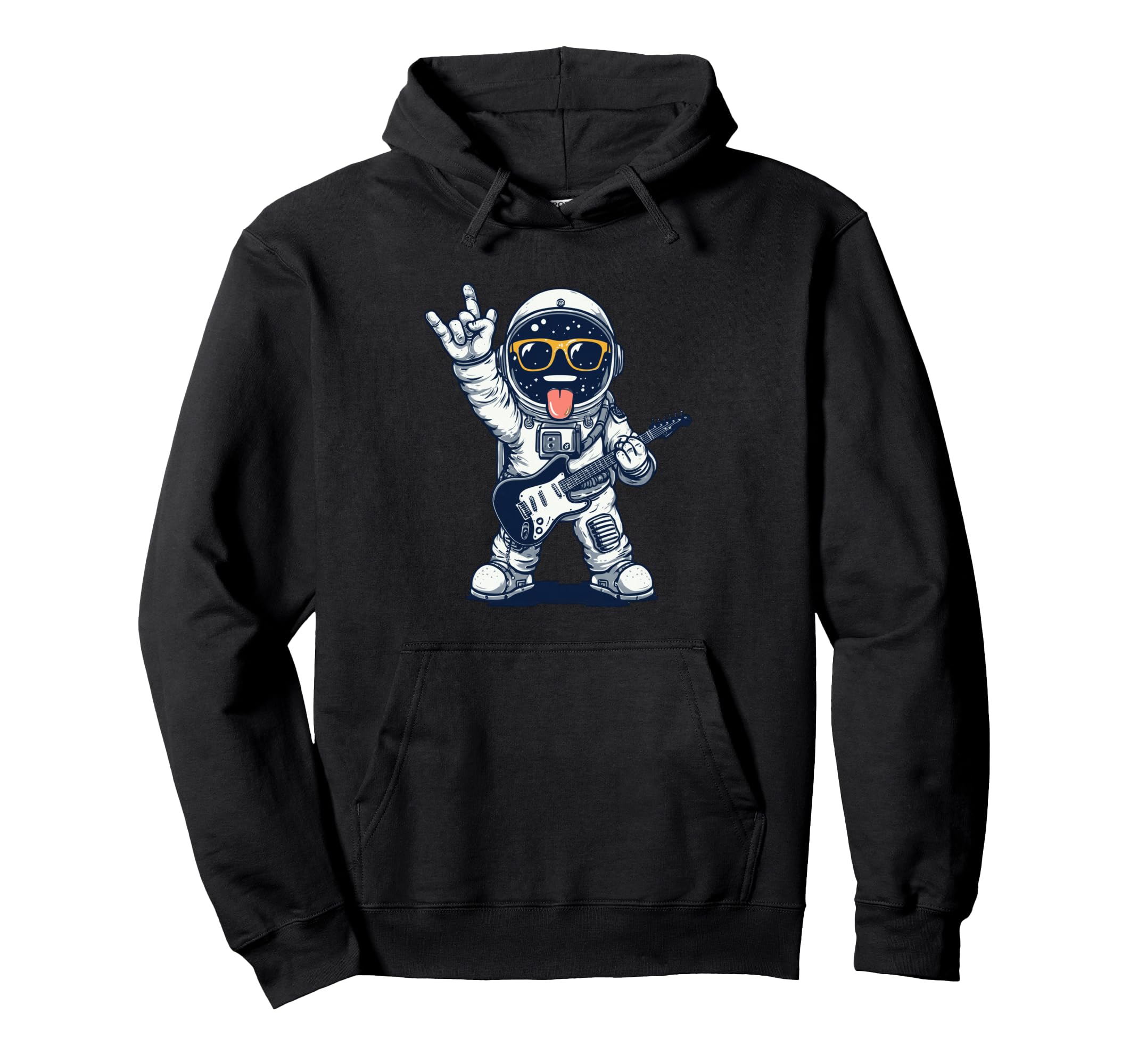 Astronaut Guitar Player Space Theme Hoodie - Streetwear Style for Adults - T-Shirt, Sweatshirt, Hoodie