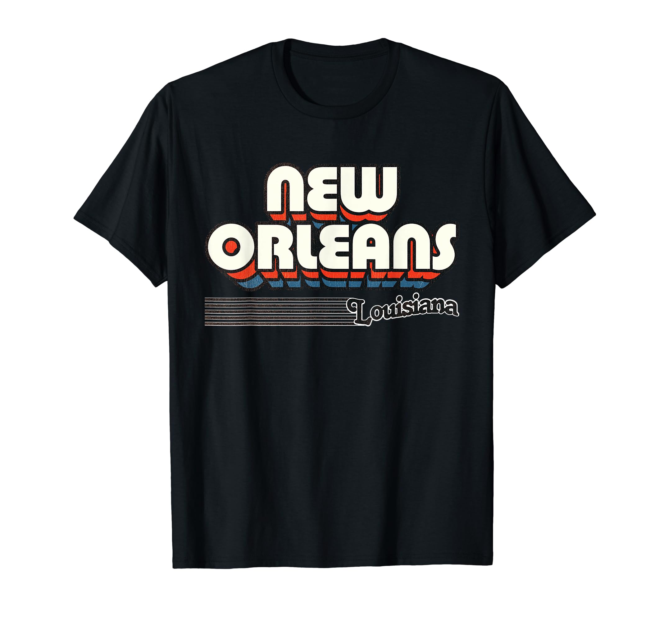 New Orleans Louisiana Stripes T-Shirt - Novelty Apparel Unisex - T-Shirt, Sweatshirt, Hoodie