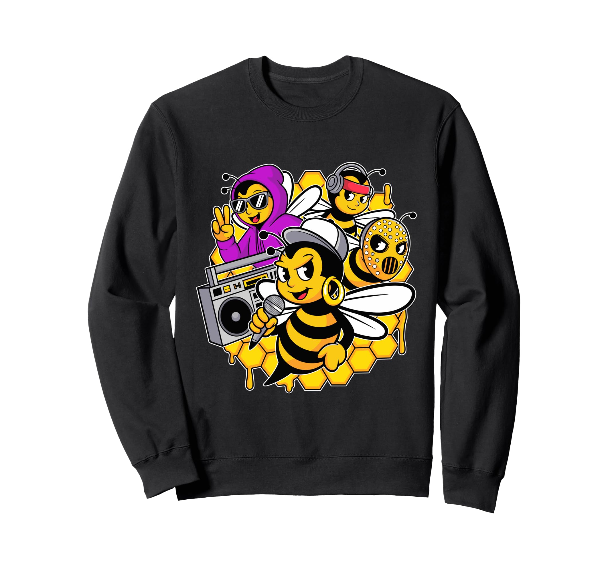 Bees Hip Hop Dance Crew Old School Sweatshirt - Streetwear Style Men Women - T-Shirt, Sweatshirt, Hoodie