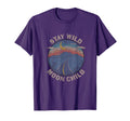 Distressed Stay Wild Moon Child Gift T-Shirt - Custom Art Print Men Women - T-Shirt, Sweatshirt, Hoodie