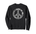 60S 70S Peace Love And Groovy Flower Sweatshirt - Graphic Print Men Women - T-Shirt, Sweatshirt, Hoodie