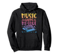 Music Calms My Soul Musical Hoodie - Aesthetic Graphic Unisex - T-Shirt, Sweatshirt, Hoodie