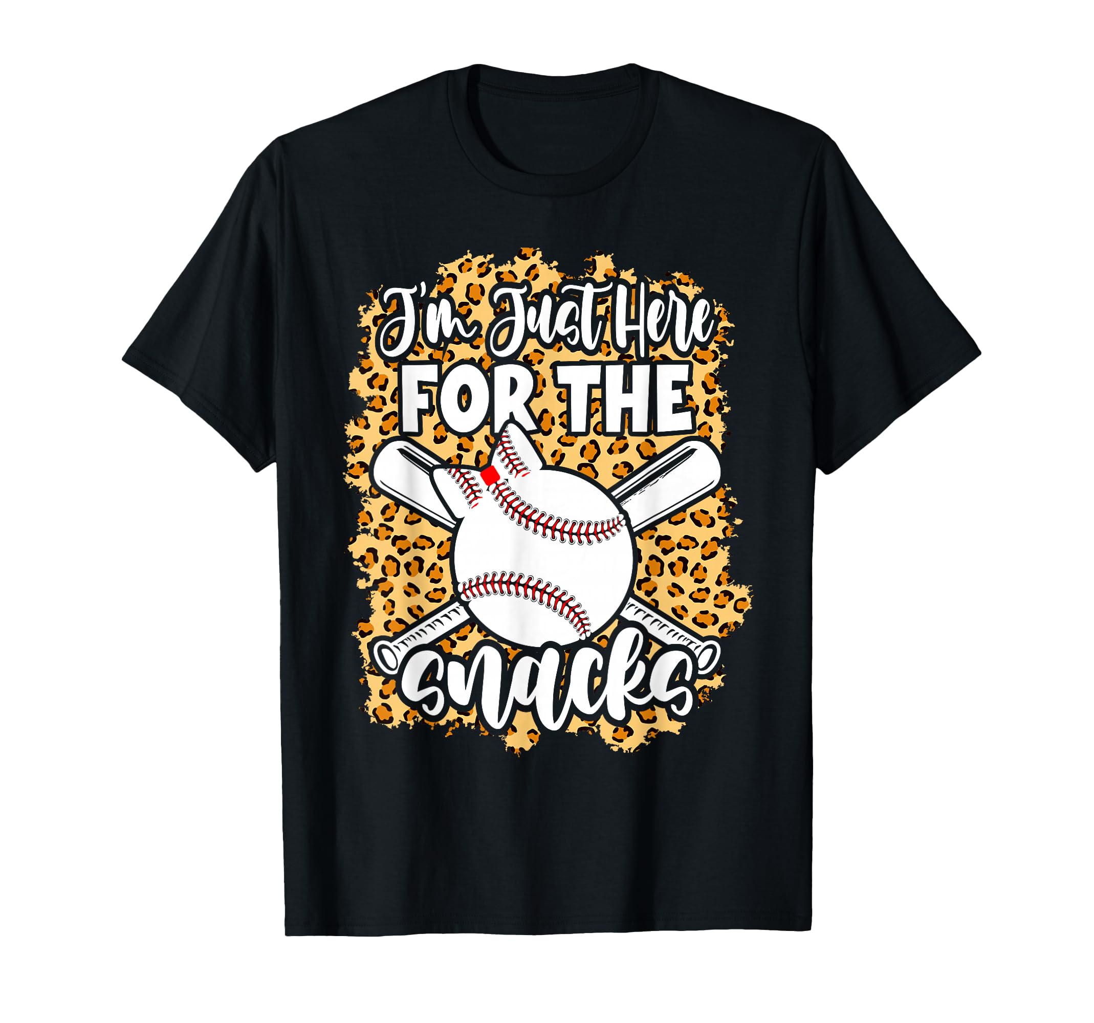 Funny Im Just Here Snacks Baseball T-Shirt - Trendy Graphic Men Women - T-Shirt, Sweatshirt, Hoodie
