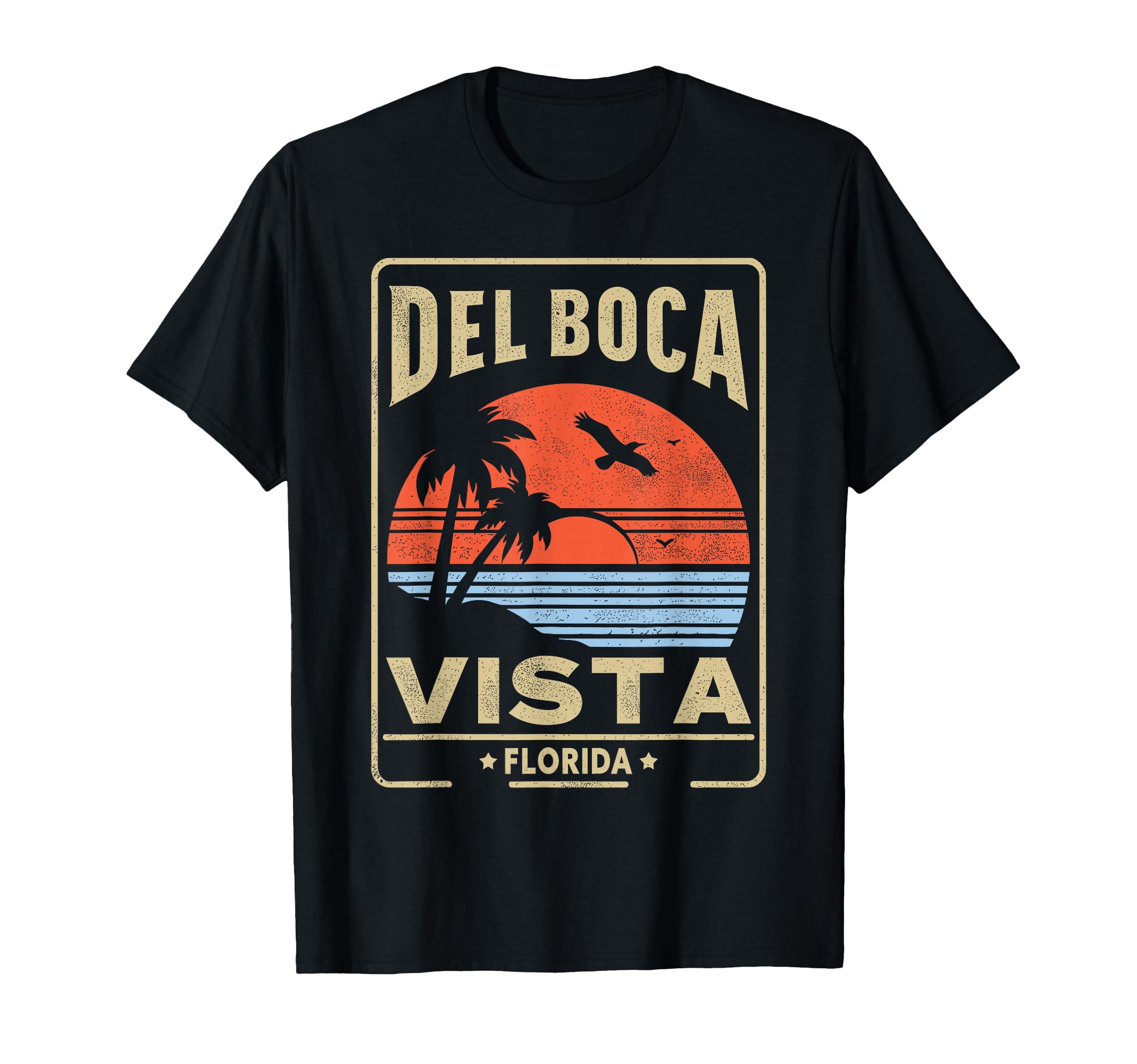 Del Boca Vista Sunset Florida T-Shirt - Custom Art Print for Adults - T-Shirt, Sweatshirt, Hoodie