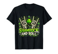 Shamrock And Roll St Patrick Day Rock T-Shirt - Unique Graphic for Adults - T-Shirt, Sweatshirt, Hoodie