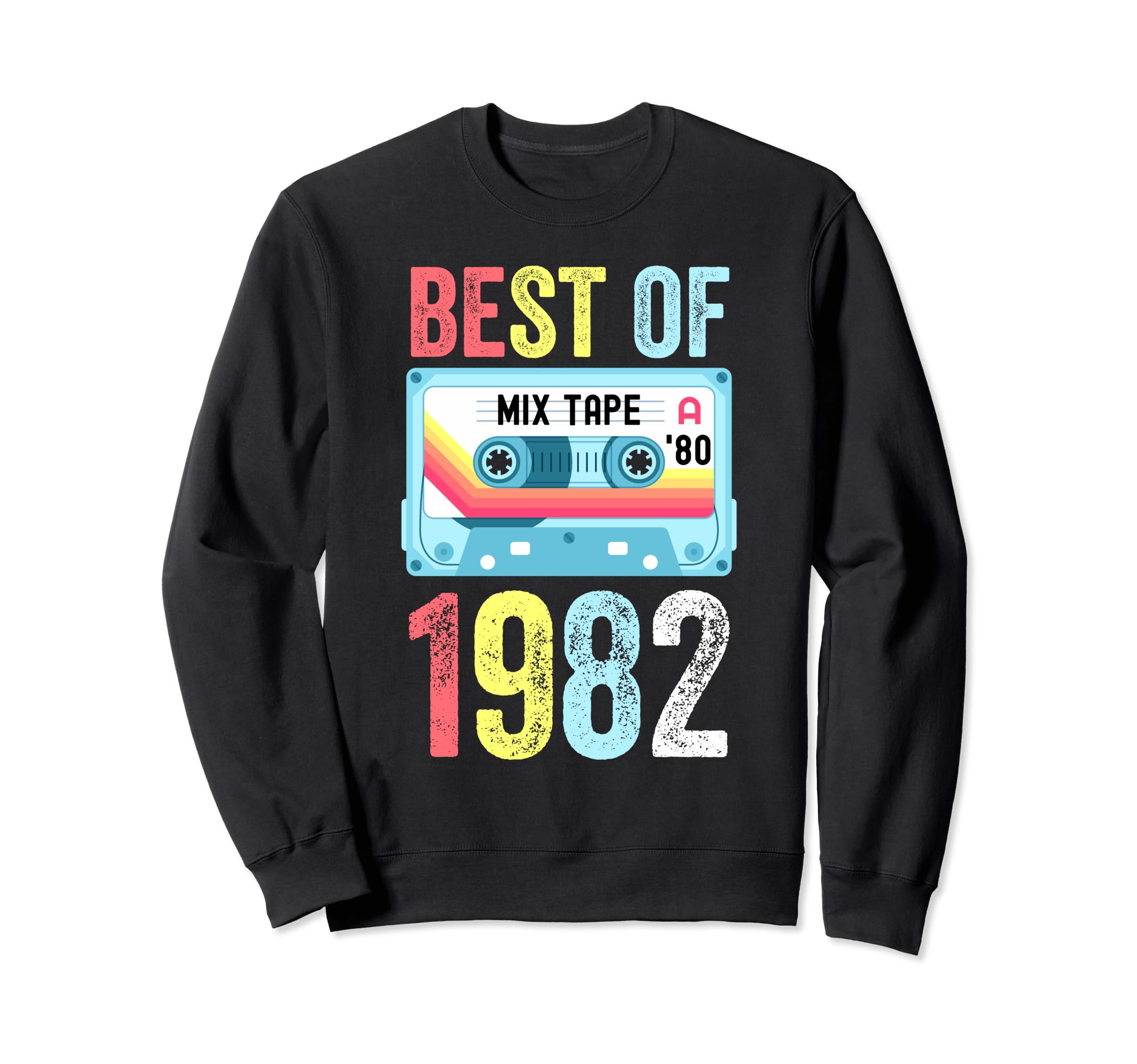Best 1982 Cassette Tape Sweatshirt - Trendy Graphic Unisex - T-Shirt, Sweatshirt, Hoodie