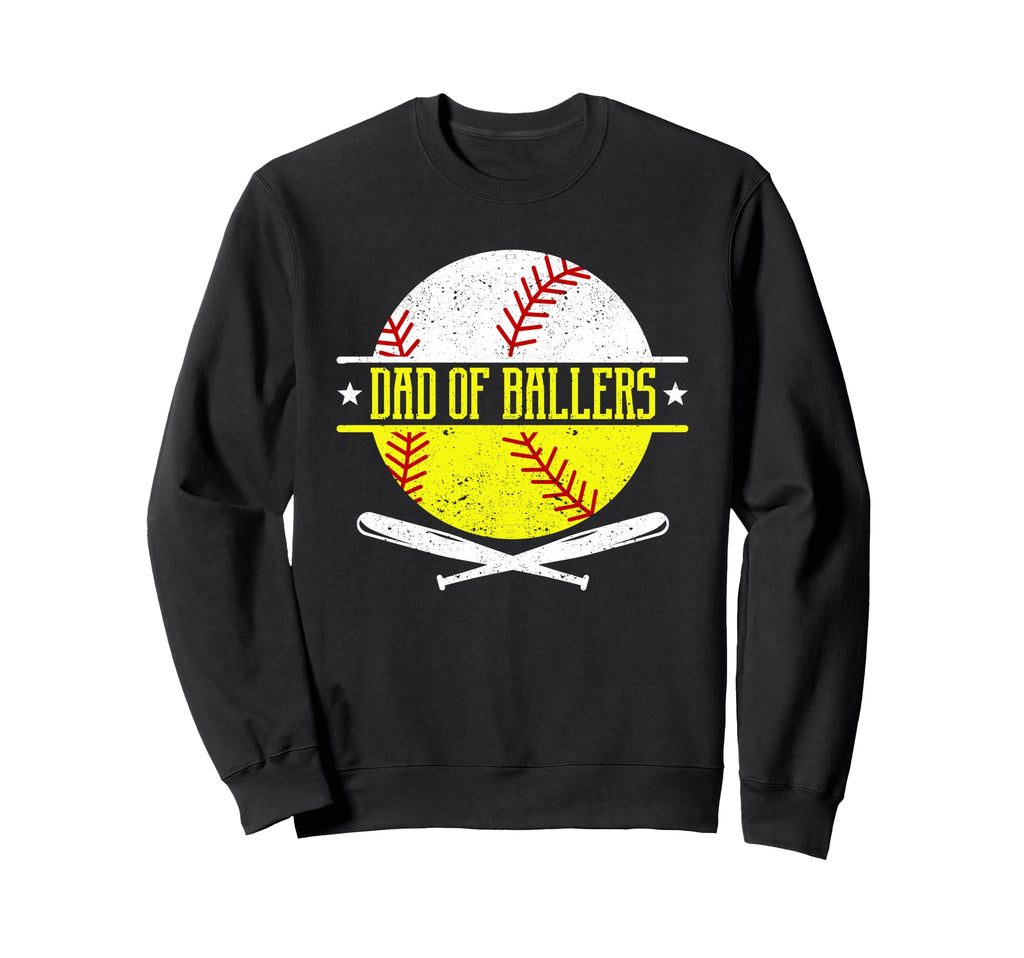 Dad Ballers Funny Dad Baseball Sweatshirt - Streetwear Style for Adults - T-Shirt, Sweatshirt, Hoodie