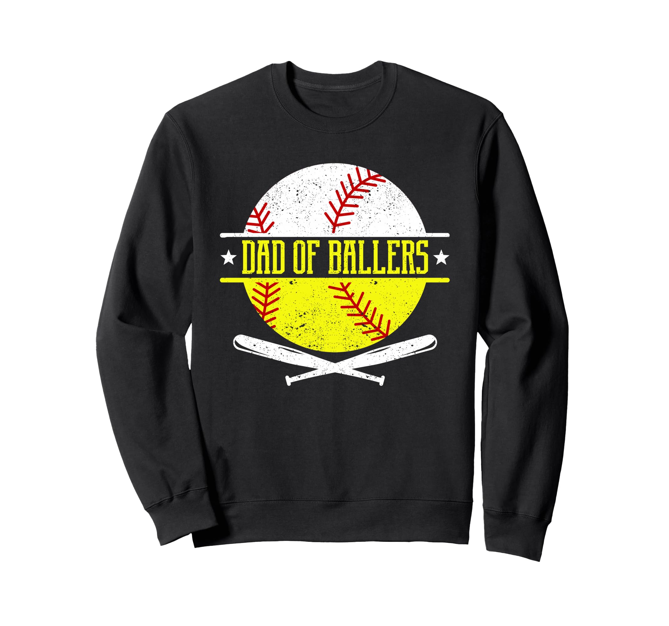 Dad Ballers Funny Dad Baseball Sweatshirt - Streetwear Style for Adults - T-Shirt, Sweatshirt, Hoodie