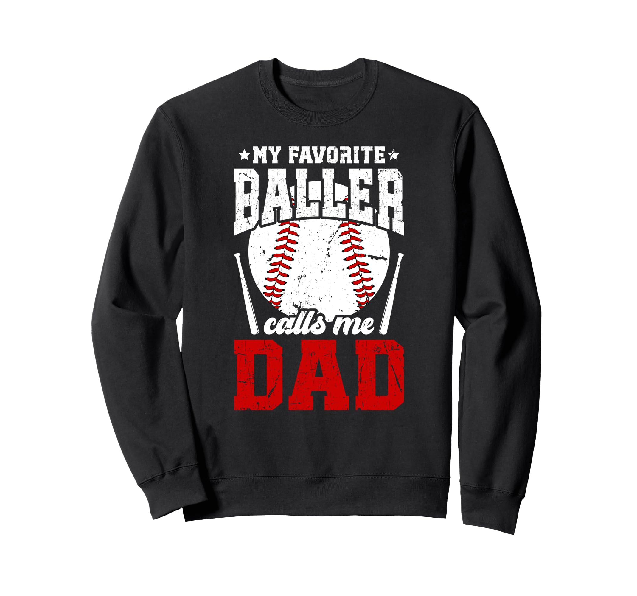 Proud Baseball Dad Baseball Sweatshirt - Casual Everyday Wear for Adults - T-Shirt, Sweatshirt, Hoodie