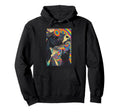Psychedelic Cow Cat Rainbow Hoodie - Casual Everyday Wear Men Women - T-Shirt, Sweatshirt, Hoodie