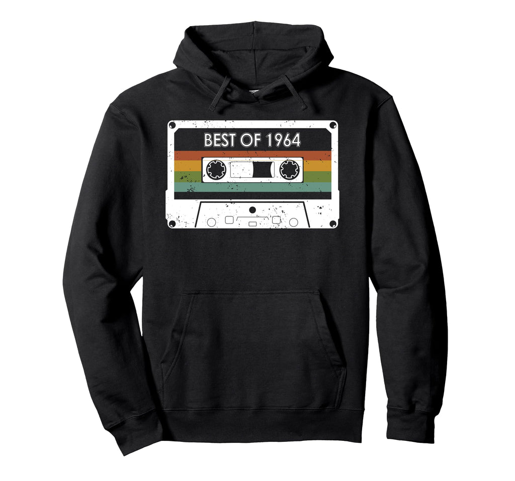 Best 1964 60Th Birthday Cassette Tape Hoodie - Trendy Graphic Unisex - T-Shirt, Sweatshirt, Hoodie
