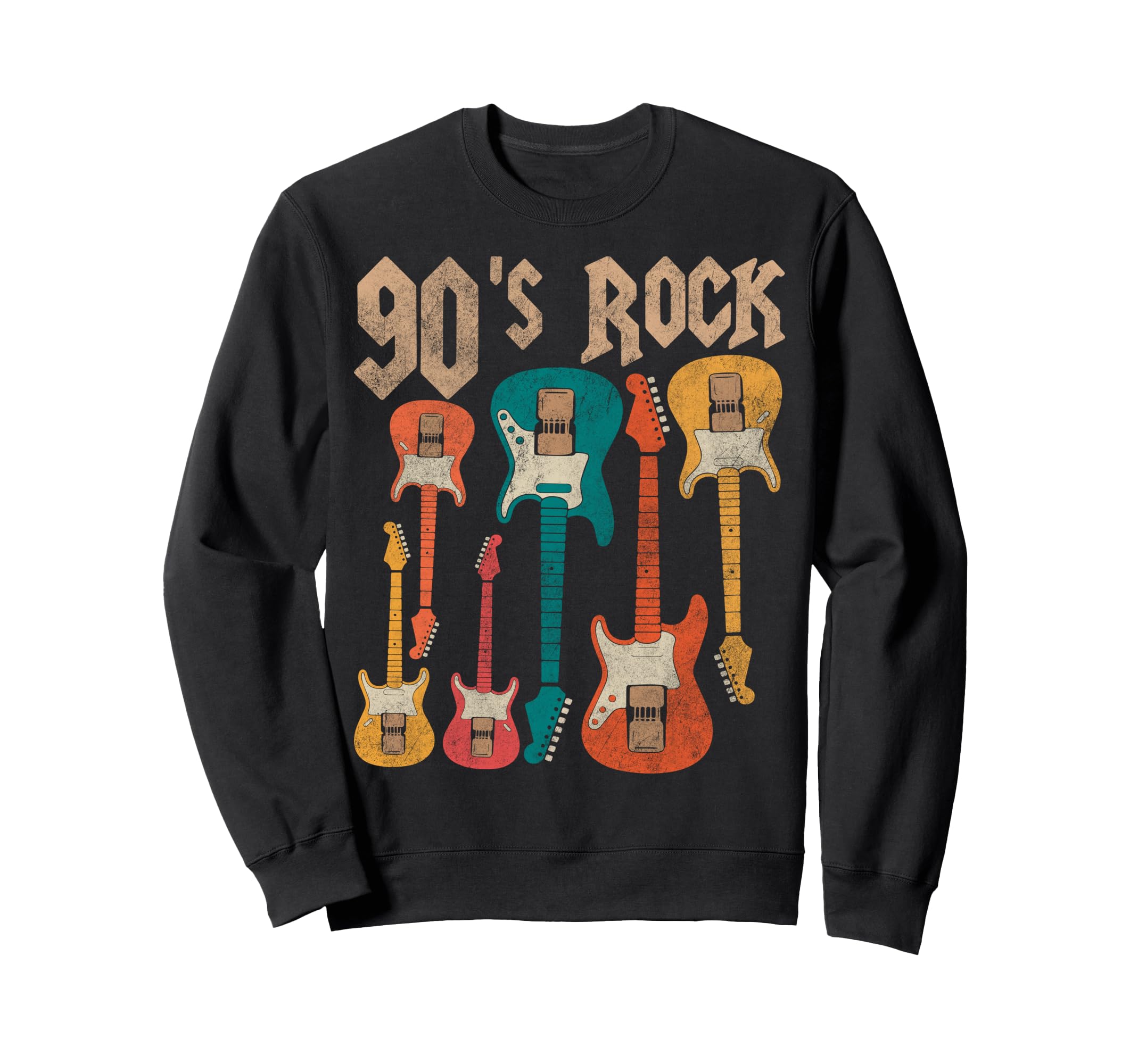 90S Rock Guitar Cassette Tape Sweatshirt - Novelty Apparel for Adults - T-Shirt, Sweatshirt, Hoodie