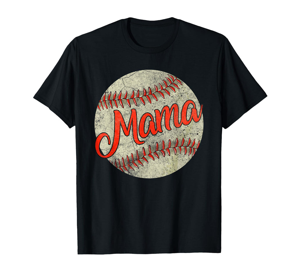 Baseball Mama Mom Mothers Day Baseball T-Shirt - Graphic Print Unisex - T-Shirt, Sweatshirt, Hoodie