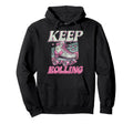Roller Skating Skate 1970S Keep Rolling Hoodie - Streetwear Style Men Women - T-Shirt, Sweatshirt, Hoodie